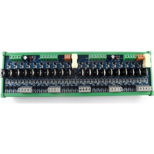 20-channel PLC DC amplifier board, drive protection board, output power amplifier board, short circuit protection