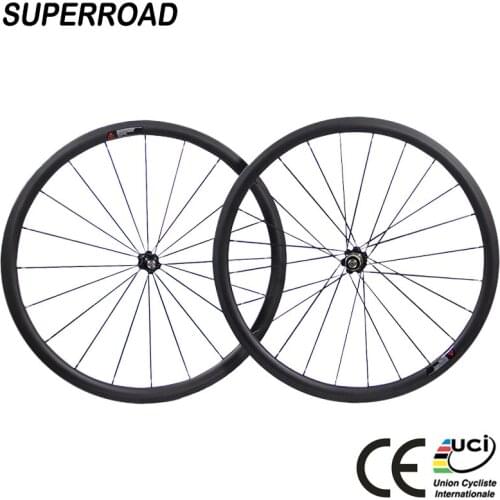 25mm Wide 35mm Deep Chinese Bicycle 700C Novatec Alloy Hub Toray Cycling Carbon Clincher Tubeless Wheels