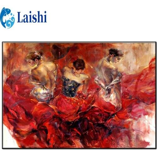 5D DIY Abstract graffiti dancing woman Diamond Painting full drill Cross Stitch Diamond Embroidery New Handicrafts Home Decor