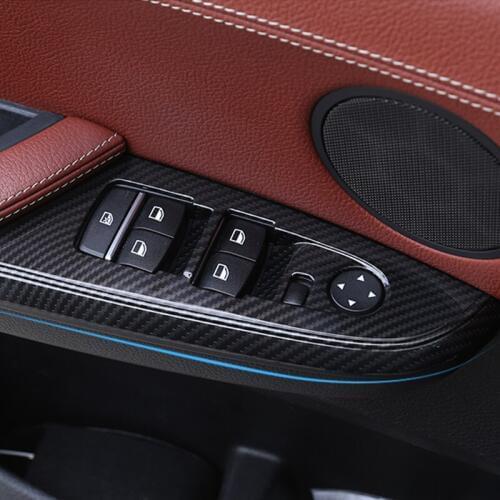 ABS 4pcs Car Window Glass Lifting Buttons Panel Decoration For BMW X3 F25 X4 F26 2011-17 LHD Auto Door Armrest Trim Decals