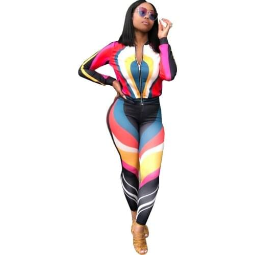 African Clothes For Tracksuit Women 2 Piece Set Tops And Pants Suit 2021 New Arrival Fashion Print African Design Sportswear Set