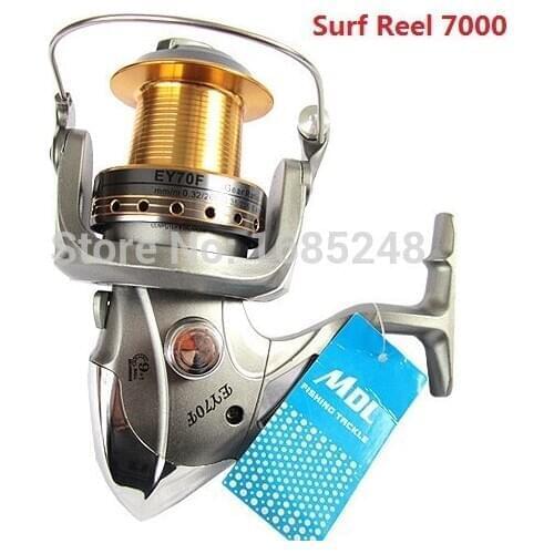 Free Shipping Best Price Surf Reel 7000 size 4.1:1 10 Ball Bearings Surf Reel