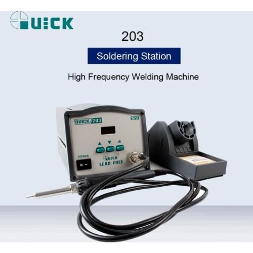 QUICK 203 Electric Welding Machine Digital Display Lead-Free Intelligent High Frequency Constant Temperature Soldering Station