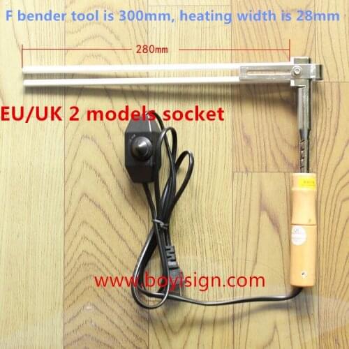 F shape acrylic bender tool, Angle Bender, Arc Shape Bending machine 300mm/plastic bender machine