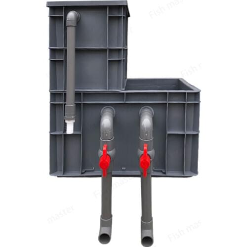 Fish tank filter box courtyard fish pond water circulation system turnover box filter on the filter box homemade drip box