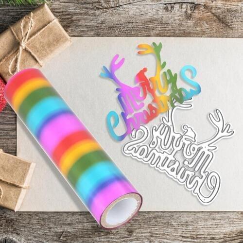 5M Hot Stamping Foil Multicolor 1 Roll Paper Holographic Heat Transfer Sheets DIY Crafts Glimmer Foil