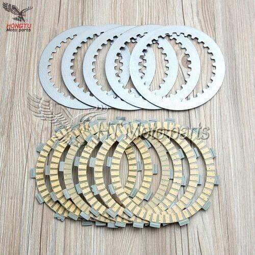 Motorcycle steel Paper Based Friction Clutch disc plates paper-base Set For Yamaha Dragstar 400 XVS400 DS400 DS 400