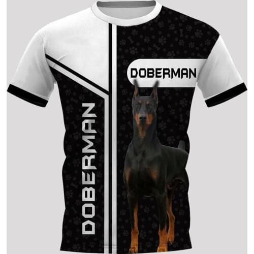 PLstar Cosmos Doberman 3D Printed t-shirt Harajuku Streetwear T shirts Hip hop Men For Women Short Sleeve style-2