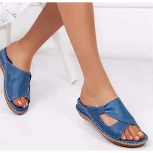 Hot Selling Slippers Women 2021summer New European and Beautiful Style Slippers Fashion Wedge with Fish Mouth Large Size Sandals