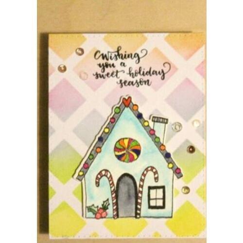 Grand Trellis Stencil for DIY Scrapbooking Decorative Embossing Paper Card Making Crafts Plastic Template Drawing Sheet 6x6inch