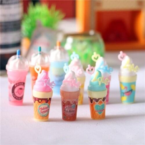 Dollhouse Miniature Food and Frappuccino Juice Drink OB1 Model Shooting Props Life Setting Dolls Accessories