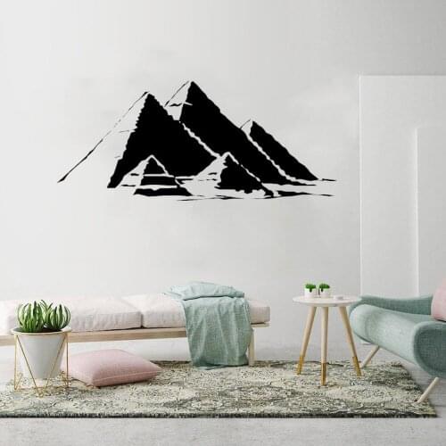 Ancient Egypt Symbol Pyramids Wall Sticker Egyptian Wall Art Decal For Home Living Room Decor Pyramids Wall Mural Vinyl ph616