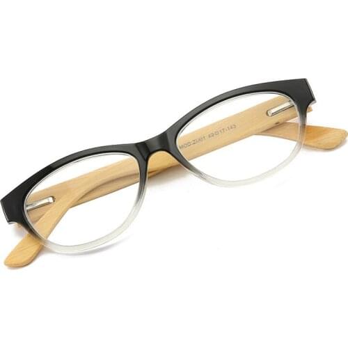 Reading Gasses Women Men Bamboo Wood Frame Vintage Clear Lens Presbyopic Eyeglass Black Red Readers Diopter 1 1.5 2 2.5 3 3.5
