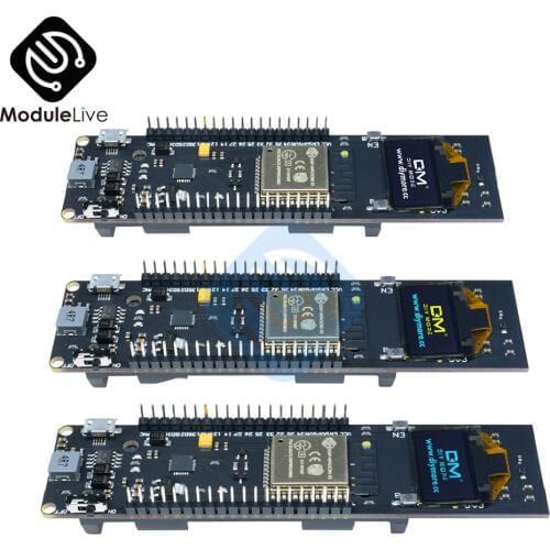 0.96 Inch OLED Display 18650 ESP32 ESP-32 ESP8266 Lithium Battery WiFi Bluetooth Shield Development Board CP2102 Module New