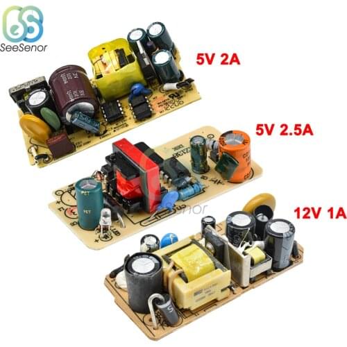 AC-DC AC 100V-240V to DC 5V 2A/2.5A 12V 1A Switching Power Supply Module Switch Overvoltage Overcurrent Short Circuit Protection