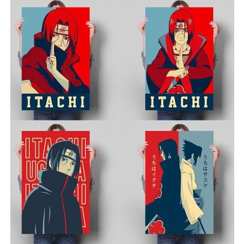 Naruto Poster KAkashi Sasuke Canvas Painting Mural Modern Living Room Bedroom Home Anime Decoration Kids Gifts