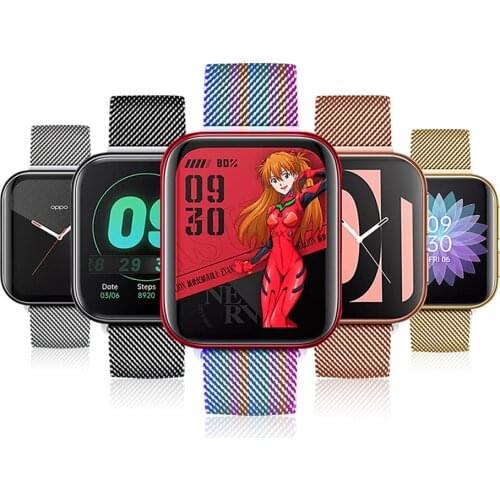 Stainless Steel magnetic Watch Band for OPPO Watch 46MM 41mm Series Replacemet Strap for OPPO Watch 46MM 41mm Accessories