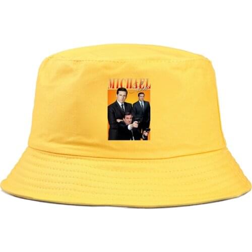 Panama Bucket Hat Men Women The Office Print summer Hat Hip Hop Fishing Fisherman Hat FOR BOY GIRLS