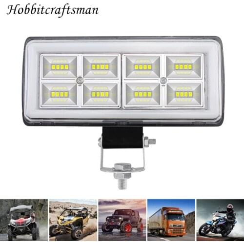 2021 New 96W Led Work Light Bars Spot Beam Contains Flashing Mode for Car Tractor Boat OffRoad 12V 24V 4WD 4x4 Truck SUV ATV