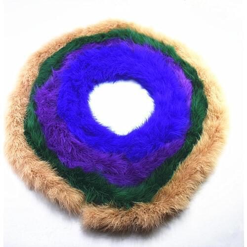 High quality dyed fluffy soft marabou feather boa 2meters About 50g turkey feather for crafts/carnival costumes/party boa shawl