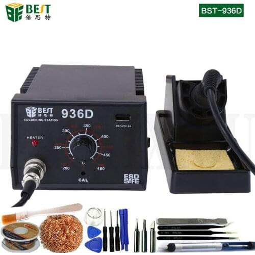 High quality 110V / 220V 35W BST-936D Constant Temperature Antistatic Set soldering iron lead soldering iron