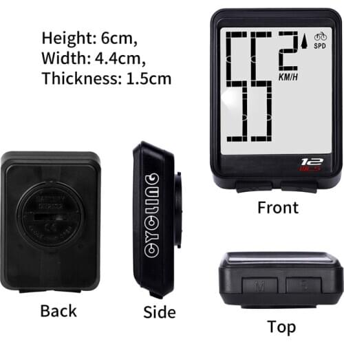 WEST BIKING Bike Computer Multifunction LED Digital Rate MTB Bicycle Speedometer Wireless Cycling Odometer Computer Stopwatch