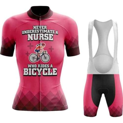 2021 womens cycling clothing kit summer cyclist outfit road bike dress cycling set bicycle clothes lady conjunto ciclismo mujer