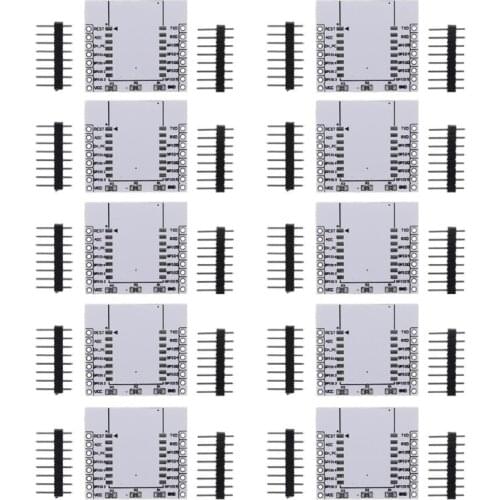 10 x ESP8266 WiFi Module Breakout Board / Adapter Plate for ESP-07 ESP-08 ESP-12