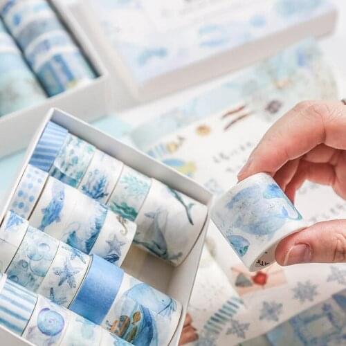 20 Rolls Diy Craft Scrapbooking Washi Tape Set In Gift Box Package Decorative Masking Tapes With 0.3/0.6/1.2inch Ideal