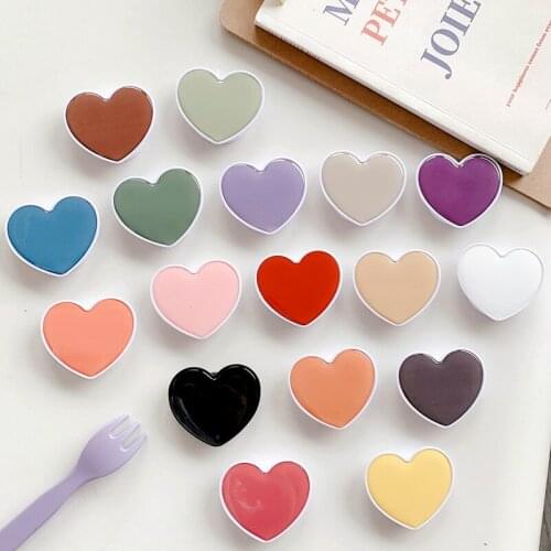 2020 Cute 3D Animal airbag Love heart shape epoxy glue mobile phone bracket Phone Expanding Stand socket Finger Holder