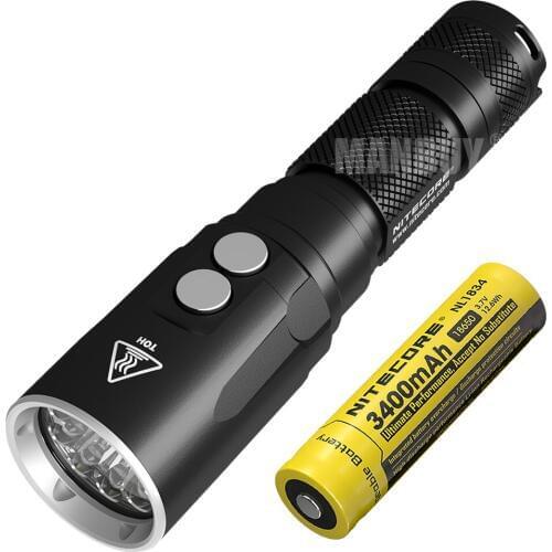 2020 NITECORE DL20 Diving Light + 3400mAh Rechargeable Battery 1000 Lumens LED Flashlight Underwater 100 Meters WaterProof Torch