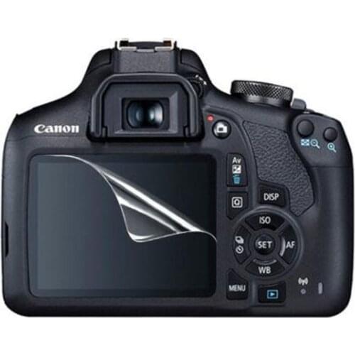 3 x PET Screen Protector Clear Soft Film for Canon EOS 1200D 1300D 1500D 2000D Rebel T5 T6 T7 Kiss X70 X80 X90 Camera Guard