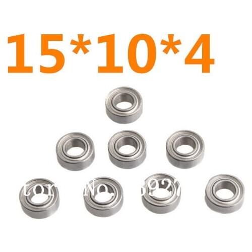 8pcs/lot Ball Bearing 15*10*4mm 8P HSP 02138 Himoto 31043 RC 1/10th 4WD On/Off-Road Car Monster Truck