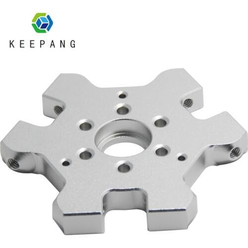 Kee Pang 3D Printer Efforter Aluminum Metal Extruder Hotend Fisheye Efforter M4 for Delta Kossel Fisheye Effector Aluminum Block