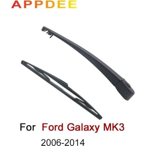 APPDEE Wiper 14" Rear Wiper Blade & Arm Set Kit For Ford Galaxy MK3 2006-2014 Windshield Windscreen Rear Window