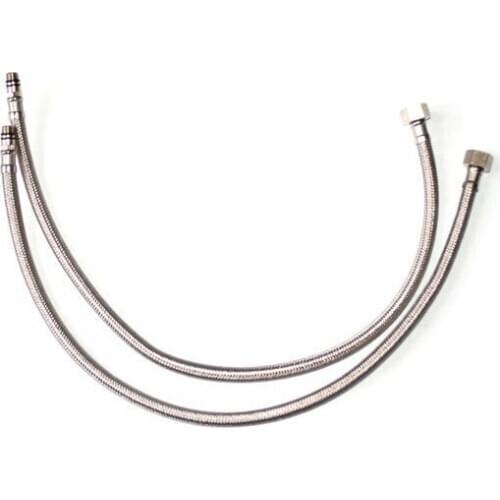 Free Shipping Faucet Supply Lines Set - Replacement Water Hoses Steel Braided Supply Lines G3/8"