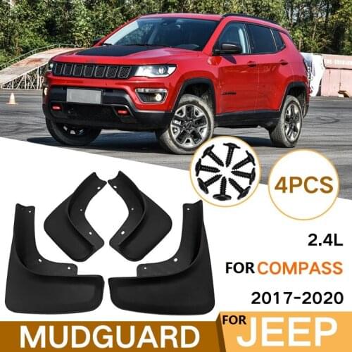 Car Mudflap For Jeep Compass 2017-2020 2.4L Fender Mud Guard Splash Flaps Mudguard Accessories