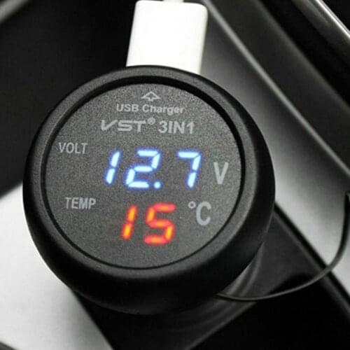 Digital Voltmeter DC 12V To 24V Digital Voltmeter Voltage Panel Meter Red/Blue/Green For 6V 12V Electromobile Motorcycle Car