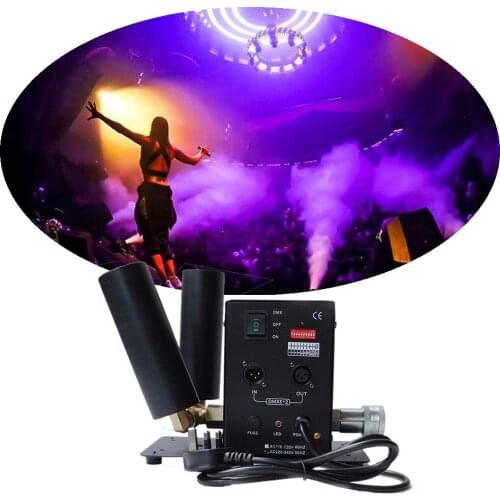 Free Shipping Double Pipe Co2 Jet Machine DJ Stage Lighting Disco Effect Light Co2 Fog Machine Smoke Machine