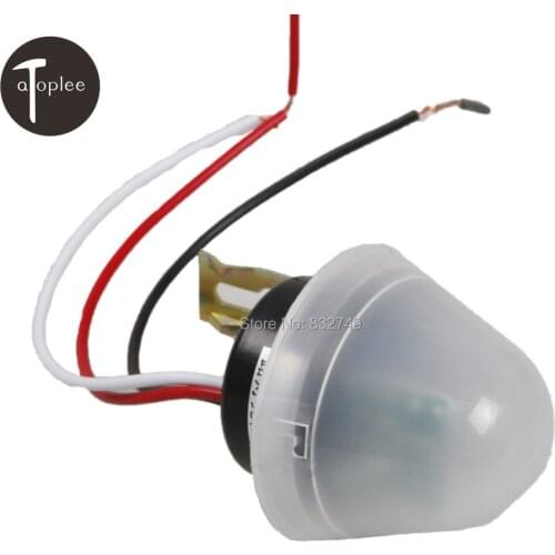 DC/AC 12V 10A Photo Control Sensor On Off Light Adjustable Sensitive Switch Non-Adjustable Photoreceptor Light Sensor Switches