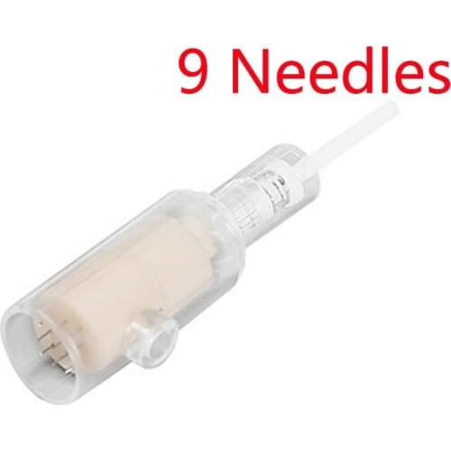 Tattoo Needles 5pcs Micro 9pin Hollow Needles for Contour Tattoo Permanent Makeup Machine Scar Removal Wrinkle Free Shipping