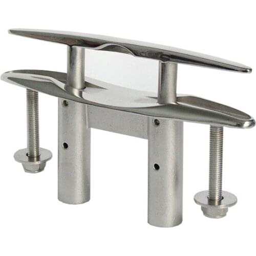 316 Stainless Steel 8" High Polished Pull Up 200mm Cleat Flush Mount Cleat Lift