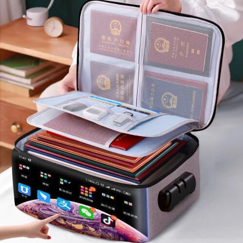 5 Layers Travel Passport Portfolio Organizer Document Handbag Portable Multifunctional Storage Trip Certificate Organize Case