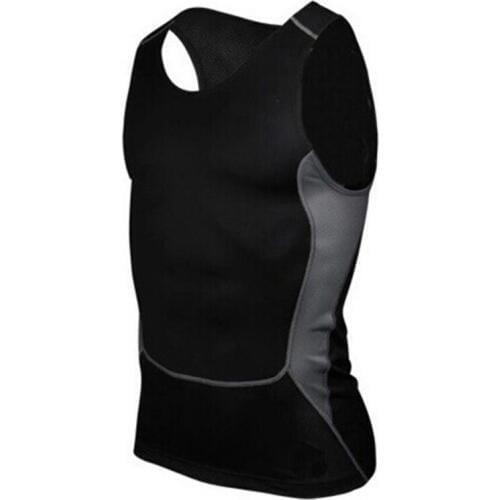 Men Fitness GYM Base Layer Top Compression Sleeveless Sports Tight Shirts