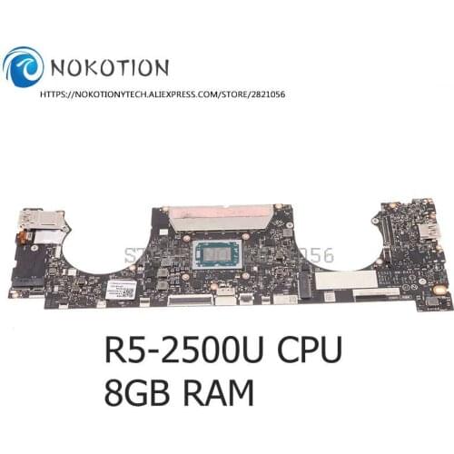 NOKOTION ES321 NM-B441 5B20Q59422 5B20Q59378 For Lenovo IdeaPad 720S-13ARR Laptop Motherboard Ryzen 5 2500U CPU 8G RAM