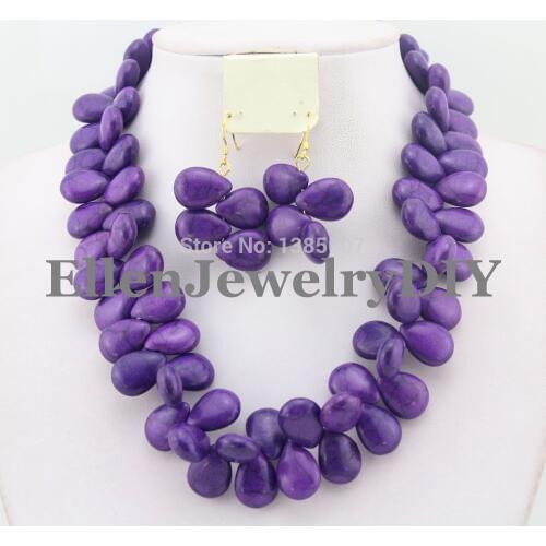 New Arrival African hot Jewelry Sets African Wedding Beads Jewelry Set hot Necklace Earrings Sets W8241