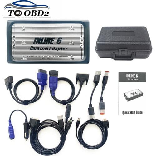 NEW INLINE 6 Data Link Adapter for Cummins Truck Scanner Heavy Duty Diagnostic INLINE6 Data Link Adapter Diesel Truck Tool