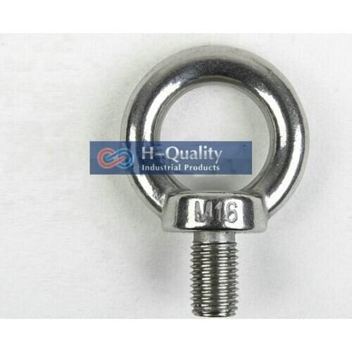 Rigging Hardware Heavy Duty M30 DIN580 Metric Thread Stainless Steel 304 Lifting Large Eye Bolt