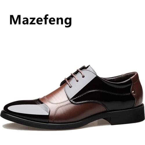 Mazefeng 2019 Fashion Oxford Business Men Shoes Leather High Quality Soft Casual Breathable Mens Flats Zip Shoes New Spring