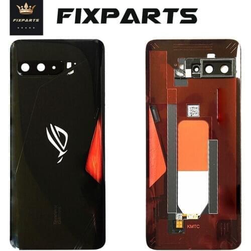 Original For ASUS Battery Cover Case ROG Phone 3 ZS661KS Rear Door Back Housing Repair Case Plastic Replace Parts I003D Glass